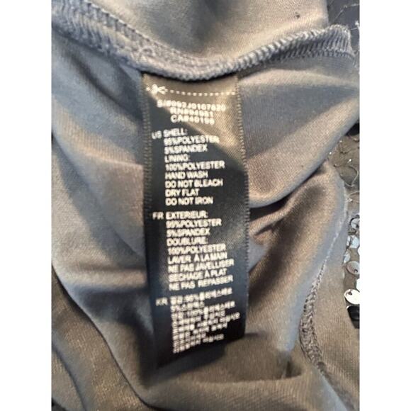 Forever21 Gray Sequin Sleeveless Mini Dress With Adjustable Spaghetti Straps, L - Picture 6 of 6